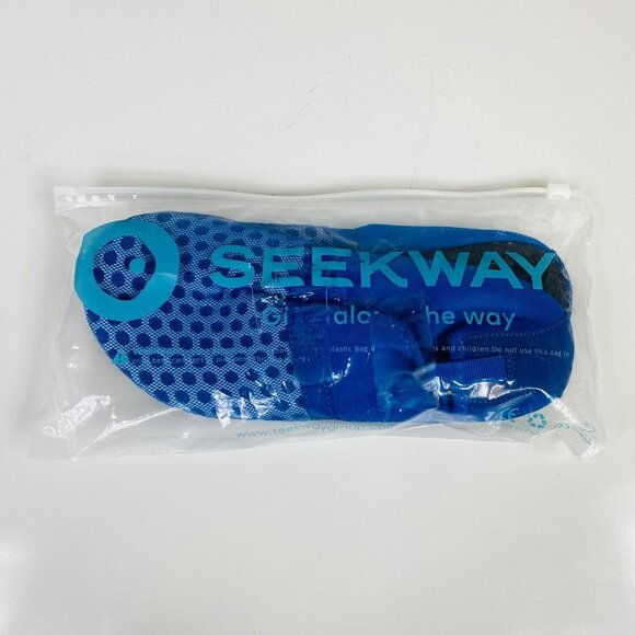 Seekway Water Shoes Mens 10 Blue Mesh Lightweight Slip-On Non-Slip Sole - Picture 2 of 4